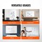 Tempered Glass Magnetic Dry Erase Board with Tray & Frame-less Design
